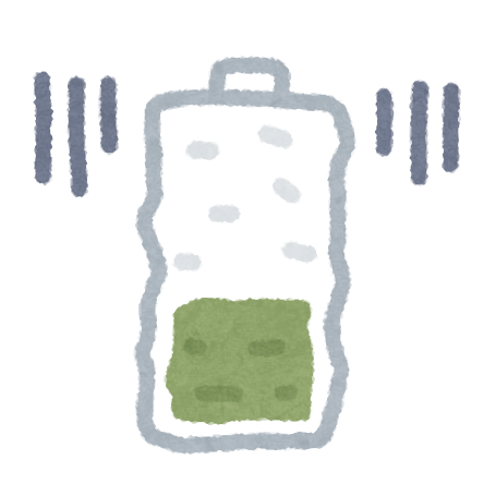 古いバッテリーのイラスト