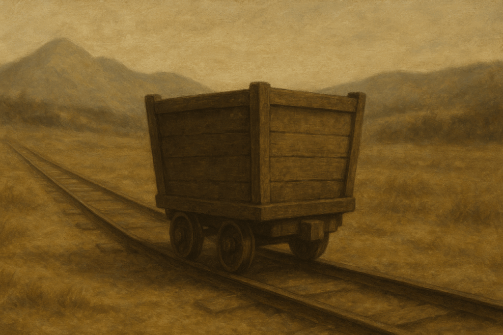 芥川龍之介　トロッコのイメージ図